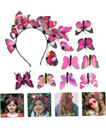 Healeved 3 Sets Butterfly Headband Fascinator Hair Clip Boho Hair Accessories Hairband Hair Ties Barrettes for Fascinator Hair Accessories Child Aldult Metal - Buy Online on GoSupps.com