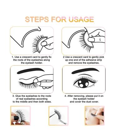 Self-Adhesive False Eyelashes | Waterproof Reusable 3D Fluffy Lashes | Easy Application - Shop Now! - Buy Online on GoSupps.com