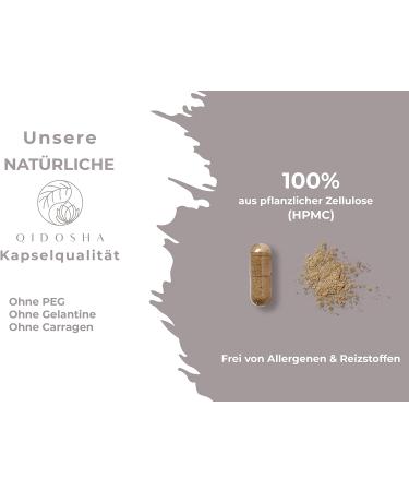 Qidosha Reishi Extract Capsules - 500mg 15:1 Premium Ganoderma Lucidum Vegan 180 Count - Top Test Winner 07/23 - Buy Online on GoSupps.com