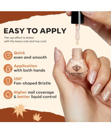 Modelones Fall Winter Glitter Nail Polish Set - 6 Quick Dry Colors for DIY Nail Art & Home Salon - Perfect Gift for Women & Moms - Buy Online on GoSupps.com