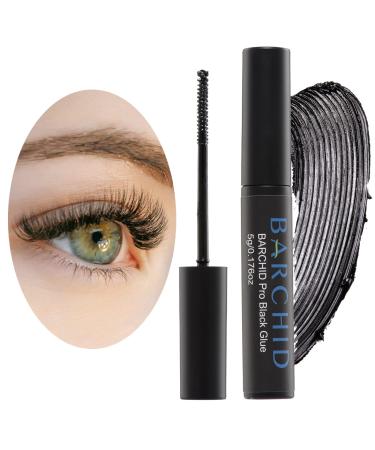 BARCHID Cluster Lash Glue  Lash Bond  for Individual Cluster Lashes Super Strong Hold 48 Hours Black Lash Glue Mascara Latex Free Black Bond