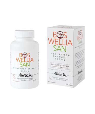 Boswelliasan frankincense capsules set high dosed 400mg | 120 capsules |High quality Indian incense extract (Boswellia Serrata) |Vegan |For more mobility in everyday life