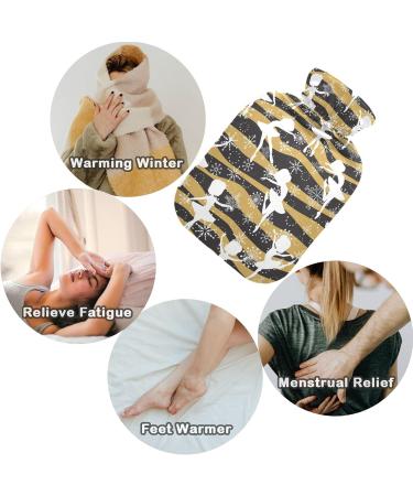 NAANLE Christmas Ballet Dancer Heat Bottle - 1L Transparent Warm Water Bottle for Hand & Foot Therapy | Pain Relief & Bed Warmer - Buy Online on GoSupps.com