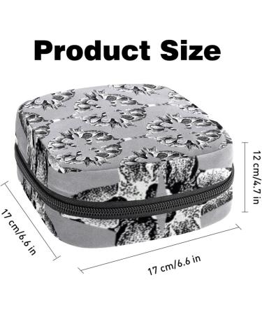 Shop Portable Women's Sords Storage Pocket Kit - Menstrual Cup Zipper Wallet for Teens & Girls - Black & White Cat Design - Buy Online on GoSupps.com