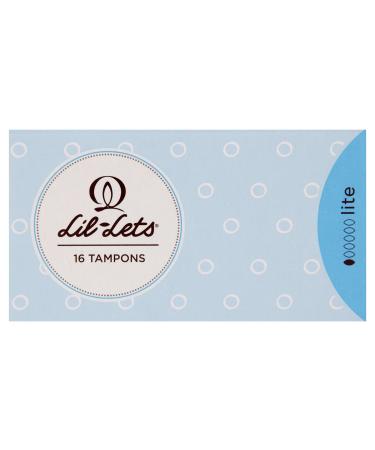 12 X Lil-Lets Tampons Lite 16S
