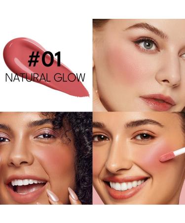 IMAKEUPNOW Liquid Cream Blush Stick Makeup for Cheeks | Build-in Brush - Application & Blending All in One #L001 - Buy Online on GoSupps.com
