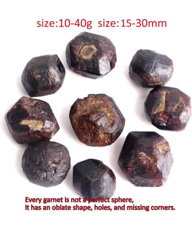3pcs Natural Garnet Crystal Stone Raw Original Tumbled Stone Red Wine Rough Stones Specimen Minerals - (Color: 3pcs) Full of Texture - Buy Online on GoSupps.com