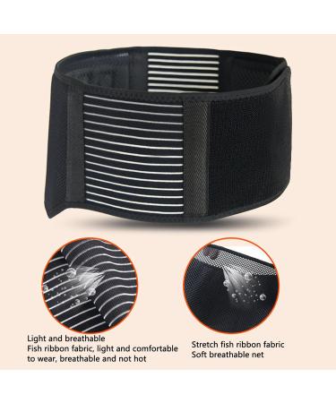 Self Heating Waist Belt | Lower Back Compression Brace with Steel Plate & Magnetic Therapy | Comfortable Support for Men | Optimized for Office Use - Buy Online on GoSupps.com