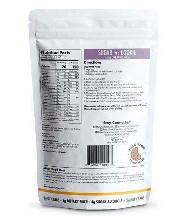 Good Dee's Low Carb Chocolate Chip Cookie Baking Mix - 8 oz | Sugar-Free & Keto Friendly - Buy Online on GoSupps.com