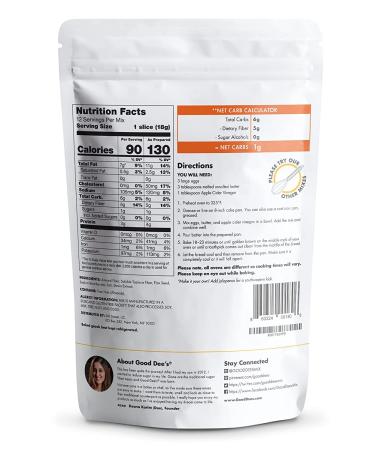 Good Dees Corn Bread Baking Mix - Grain Free, Sugar Free, Gluten Free, Wheat Free, Low Carb - 7.5 Oz - Buy Online on GoSupps.com