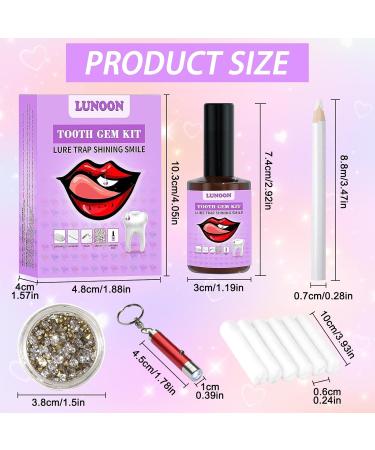 Buy Tartar Jewelry Set | DIY Tooth Gemstone Kit with Purple & Silver Tooth Drill | Multicolored Tooth Gem Set with Hardening Light & Glue - Buy Online on GoSupps.com