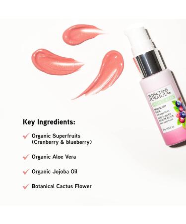Physicians Formula Organic Wear Dewy Face Blush Elixir - Crushed Berries - Buy Online on GoSupps.com
