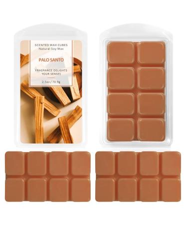 LA BELLEF E Wax Melts Wax Cubes Palo Santo Scented Handmade Natural Soy Wax Cubes for Wax Warmer - Long Lasting Fragrance for Home Ideal for Stress Relief Spa and Aromatherapy (2.5oz/70.9g*2)