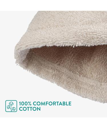 JEMIDI Cotton Sauna Hat - Soft Beige Unisex Headgear for Men & Women - Perfect Sauna Cap - Buy Online on GoSupps.com