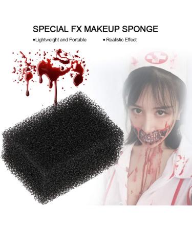 Halloween Makeup Sponge Black Christmas Sponge Blood Scar Wound Cosplay Sponge Modelling Art for Halloween Party (Thin Hole) - Buy Online on GoSupps.com