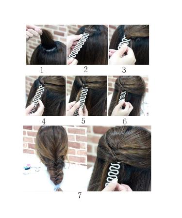 6 Pcs Hair Styling Accessories | Braiding, Pulling & Loop Tools | Topsy Tail Hair Tool - Buy Online on GoSupps.com