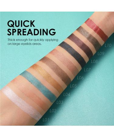 Glitzer Lidschattift 2-in-1 Eyeliner & Shimmer Eyeshadow Pencil - Waterproof Durable Eye Makeup (#05) - Buy Online on GoSupps.com