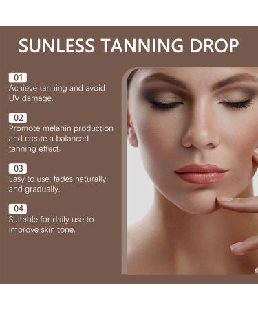 YNPQTDS Selftanning Lotion 60ml Intensive Tanning Drops Fastacting Tanner for Face and Body Daily Tanning Vacation Travel For Women and Men - Buy Online on GoSupps.com