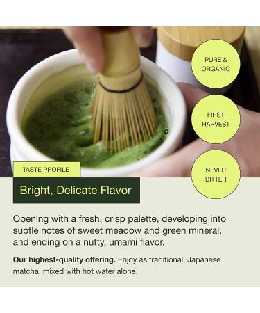 Encha Ceremonial Grade Matcha Green Tea Powder - Organic Japanese Matcha Tea From Uji, Japan - 30g/1.06oz, First Harvest - Pack of 1 - Buy Online on GoSupps.com