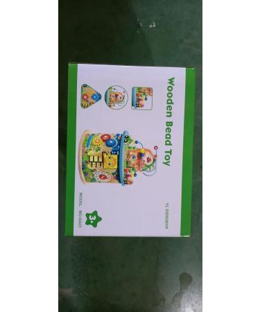 11-in-1 Wooden Motoric Cubes Toy for Kids | Bead Labyrinth Dinosaur Activity Cube | Educational Gift for Toddlers - Buy Online on GoSupps.com