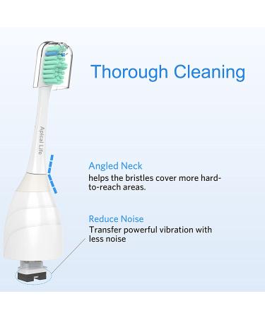 Replacement Toothbrush Heads for Philips Sonicare E-Series - 6 Pack Precision Clean Refills - Buy Online on GoSupps.com