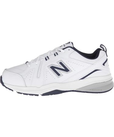New Balance Men's 608 V5 Cross Trainer 10.5 XW - White/Navy | Comfortable & Stylish - Buy Online on GoSupps.com