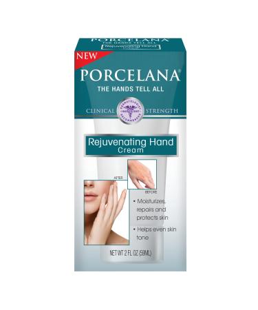 Porcelana Rejuvenating Hand Cream - Moisturizing & Anti-Aging - Evens Skin Tone & Dermatologist Recommended (2 oz) - Buy Online on GoSupps.com