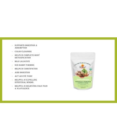 Organic Triphala Powder 200g/NPN 80090904/ Amalaki - Phyllanthus Emblica Bibhitaki - Terminalia Bellirica Haritaki - Terminalia Chebula - Buy Online on GoSupps.com