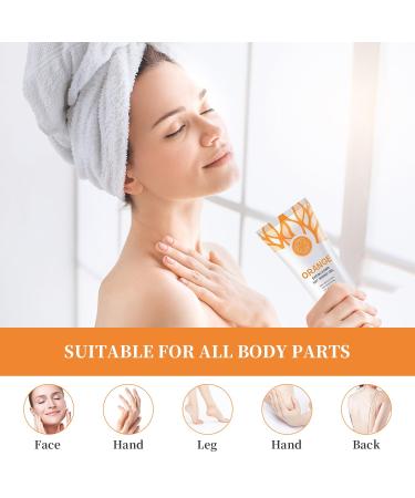 Orange Exfoliating Gel Scrub Face Body Skin Natural Orange Peeling Gel Face Scrub Deep Cleansing Moisturizing Facial Exfoliator 50g (2PCS) - Buy Online on GoSupps.com