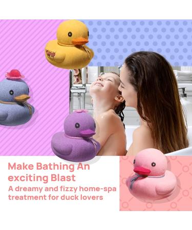 Duck Bath Bombs for Kids - Organic Colorful Bubble Bath Tablets with Toys - Safe for Sensitive Skin - Buy Online on GoSupps.com