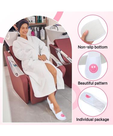Jeyiour 30 Pairs Disposable Smile Face Spa Slippers - Bulk Guest House Slippers for Men and Women - Perfect for Hotels, Travel, and Indoor/Outdoor Use - Buy Online on GoSupps.com