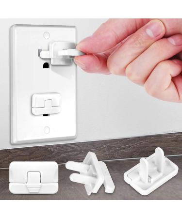 Outlet Covers Baby Proofing (40 Pack) with Hidden Pull Handle Outlet Plug Covers Prevent Electric Shock Hazard Outlet Protector Difficult for Kids to Remove Child Proof Outlet Covers