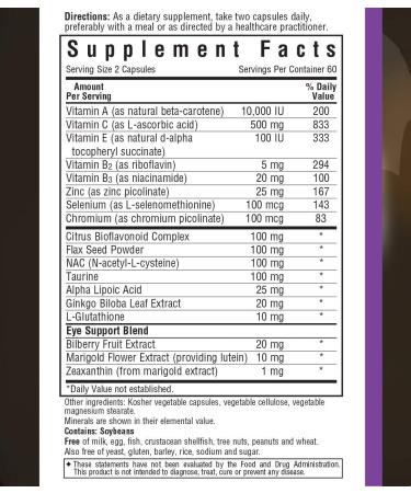 Bluebonnet Nutrition Eye Antioxidant 120 Veggie Caps - Buy Online on GoSupps.com