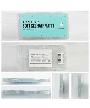 Buy Tomicca 504 Pieces Short Almond Nail Tips Soft Gel Complete Cover | Pre-Polished Artificial Nail Tips for Salon 12 Sizes Available - Buy Online on GoSupps.com