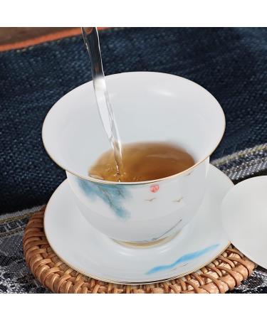 MAGICLULU Porcelain Teacup 1 Set Tea Bowl Home Decor Vintage Decor Traditional Chinese Tea Ware Ceramic Teapot Household Saucer - Buy Online on GoSupps.com