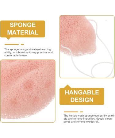 STOBAZA Konjac Face Wash Sponges - 2pcs Exfoliating Kids Bath & Baby Loofah Scrubbers | Portable Konjac Body Puff & Toy - Buy Online on GoSupps.com