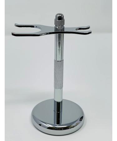 G.B.S Slant Safety Razor Shaving Set | Chrome Stubble Remover Brush & Stand - Classic Shave + 10 Blades - Buy Online on GoSupps.com