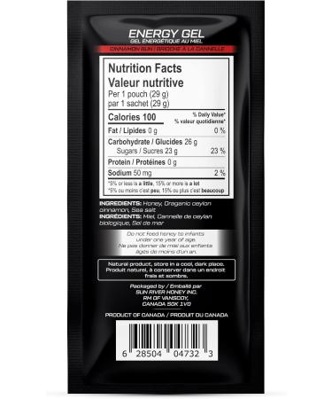 Sun River Honey Flavoured Infusions (Cinnamon Bun Energy Gel 29 g (Pack of 24)) Cinnamon Bun 500 g (Pack of 1) - Buy Online on GoSupps.com