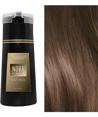 Nova Hair Dye Shampoo Nova Hair Instant Dye Shampoo for Men & Women (Dark Brown) - Buy Online on GoSupps.com