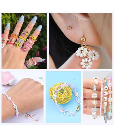 Gacuyi 3600 pcs Glass Seed Beads Jewelry Making Kit - 24 Color Macaron Craft Bead Set with Alphabet Beads & Elastic String for DIY Bracelet Necklace - 3mm Beads Supplies - Buy Online on GoSupps.com