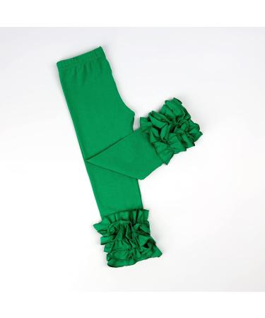 Hoolchean Girls Cotton Ruffle Leggings - Size 6-12 Months, Green - Buy Online on GoSupps.com