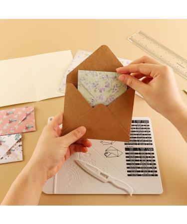 4PCS 6.4"x 8.5" Mini Score Board Multi-Purpose Scoring Board Envelope Maker with Bone Folder and Guide for Card Making and Paper Crafts Arts Projects Multi-Purpose Scoring Board & Score and Fold Tools - Buy Online on GoSupps.com