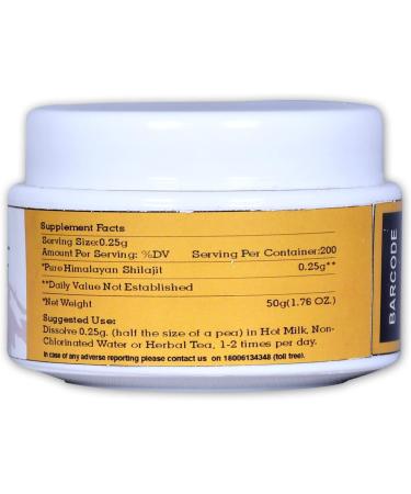 PRAACHYAE Pure SHILAJIT Organic Himalayan Resin 50gm | Digestive & Immune Support | Brain Focus | Energy Booster | Vegan | Fulvic Acid & Trace Minerals - Buy Online on GoSupps.com