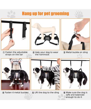 Ownpets Dog Care Hammock - 4 Hook Bathing & Nail Trimming Hammocks for Dogs | 3.5 cm Width 57 cm Length 21 cm Leg Distance - Perfect for Easy Pet Grooming - Buy Online on GoSupps.com