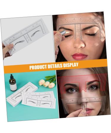 FOMIYES 100pcs Eyebrow Design Ruler Eyebrow Ruler Brow Template Drawing Tool Disposable Positioning Ruler - Buy Online on GoSupps.com