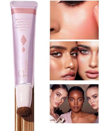 Liquid for Cheeks 3 in 1 Creamy Highlighter Stick Self Sharpening Stick Highlighter Contouring Shimmer Liquid Powder Waterproof Light Face Cosmetics Guanglu 05 - Buy Online on GoSupps.com