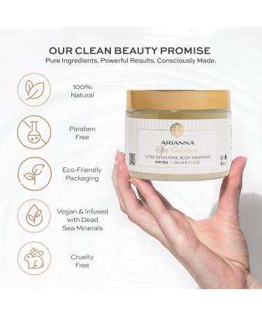 ARIANNA-SKINCARE Ultra Exfoliating Body Treatment Dead Sea Salt Body Scrub Natural Moisturizing and Exfoliating Scrub for Nourishing Essential Skin Care (Natural Unscented) - Buy Online on GoSupps.com