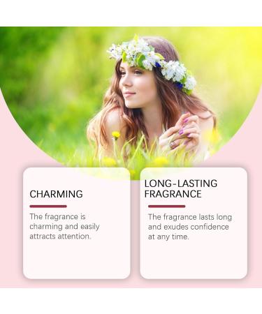 Elegant Perfume for Women Bergamot Fragrance Perfumes Lasting Exudes Appeal Portable Perfumes for for All Skin Types Gifts for Women 15ml 1.7x11.5cm Pink - Buy Online on GoSupps.com