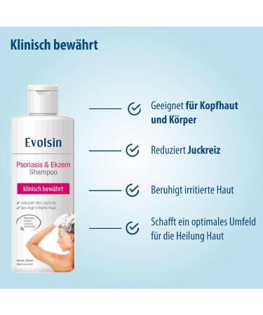 Evolsin Eczema & Psoriasis Shampoo | Cortisone-Free Treatment for Scalp & Body Neurodermatitis - Buy Online on GoSupps.com