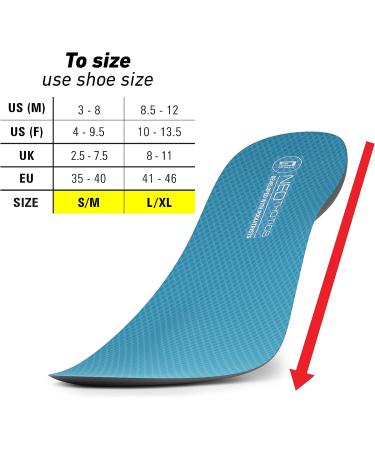 Neo G Pro-Flex Plantar Fasciitis Arch Support Insoles - Full Length Orthotic Inserts for Women and Men - L/XL - Buy Online on GoSupps.com